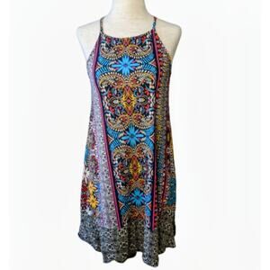 Xhilaration Sleeveless Halter Neckline Dre…